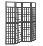 Kambarinė 4 dalių pertvara/trellis, eglės mediena, 161x180 cm