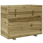 Vidaxl Sodo gėlių dėžė, 90x40x72,5 cm, impregnuota pu&scaron;ies mediena