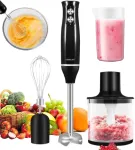 Bedee Turbo galingas daugiafunkcinis rankinis blenderis 500w su plieniniais a&scaron;menimis, 4in1 rinkinys