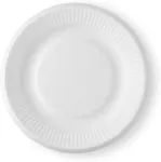 Idena 58250 lėk&scaron;tės vakarėliams, baltos, 100 vnt. pakuotė, skersmuo 23 cm, draugi&scaron;kos aplinkai ir kompostuojamos, popierinės lėk&scaron;tės, vienkartiniai indai