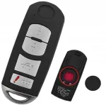 Kėbulo korpusas Mazda 4 mygtukų raktui Maz24r 3 5 6 Cx-5 Cx-7 Cx-9 dangtelis