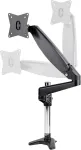Monitorius Startech.com Stalinis monitoriaus laikiklis, monitoriaus laikiklis Vesa 32"/49" itin plataus ekrano 8kg, vieno monitoriaus laikiklis, reguliuojamas auk&scaron;tis / lankstus, C spaustukas arba varžtas (armpivote2)