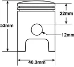 Other CYLINDER MINARELLI AM6 APRILIA BETA PEUGEOT RIEJU YAMAHA 50 40.3mm PIN 12mm 2T SA TINKA: APRILIA-EUROPA/CLASSIC/PEGASO/RS/RX BETA-RR CPI-SM/SMX/SX MOTORHISPANIA-FURIA/REGEXOT/-RX6P RIEJU-MRX/NKD/RR/RRX/RS1/RS2 YAMAHA-DTR/TZR