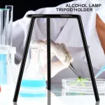 Oumefar Bunseno degiklio trikojis stovas, nerūdijančio plieno laboratorinis Bunseno degiklio trikojis, alkoholio lempos atraminis stovas, laboratoriniai reikmenys