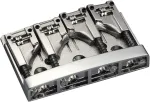 Schaller 3d-4 Bass Bridge - Nickel Flatmount Bridge elektrinei bosinei gitarai - 1 vnt.