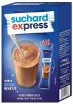 Suchard Express geriamasis &scaron;okoladas, 10 x 14,5 g lazdelių su kakavos gėrimo milteliais, &scaron;altam arba &scaron;iltam pienui