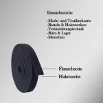 Kstar dvipusė velcro juosta 20 mm x 4 m, juoda - velcro kabelių rai&scaron;telių ritinys suri&scaron;imui ir tvirtinimui - atkerpama pagal dydį, daugkartinio naudojimo - kabelių valdymas ir kabelių organizatorius namams, biurui ir dirbtuvėms