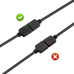 Gintooyun rgb prailginimo kabelis 3 kontaktų į sm 3 kontaktų moteri&scaron;ką argb ki&scaron;tuko adapterio kabelį 5v 3 kontaktų adresuojamas rgb prailginimo kabelis rgb ventiliatoriui, pc led juostai (0,3 m) (style 4)