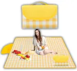 Jack Mors Pikniko pledas 200&times;150 | Didelis paplūdimio stovyklavimo vandeniui atsparus kilimėlis su izoliacija