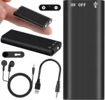 Mini diktofonas pasiklausymui garso įra&scaron;ymo įrenginys 8gb+ausinės