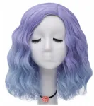 Perukas cosplay ombre glam rock 40 cm anime bangos