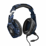 Žaidimų ausinės Trust GXT 488 Forze-B PS4 oficialus licencijuotas produktas, Mėlynos, 23532