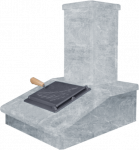 Gefest Akmeninė kamino apdaila, Talkochloritas, 540 mm