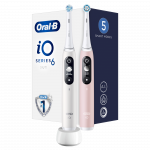 Braun iOM6d.2I6.1 Oral-B iO6 Duo Pack Elektrinis Dantų &Scaron;epetėlis Baltas + Rožinė Sand Extra Handle