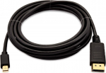 V7 DisplayPort mini &ndash; DisplayPort laidas 3 m juodas (V7MDP2DP-03M-BLK-1E)