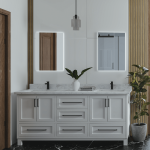 Mirrorsled Skaidrus veidrodis su LED galiniu ap&scaron;vietimu 500x700 (statūs kampai)