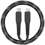 ENERGEA kabelis Nyloflex USB-C - LightningC94 MFI 1.5m juodos spalvos