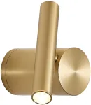 4W LED sieninis &scaron;viestuvas PLANET, aukso sp., 3000K, 4292901