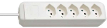 Brennenstuhl ECO-LINE 5 kontaktų baltas maitinimo laidas, 2 m *CH*