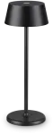 Ideal Lux 1,5W LED stalo &scaron;viestuvas PURE, juodas, 3000K, dimeriuojamas, IP54, 311678