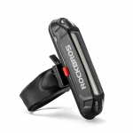 Rockbros A54BK galinis dviračio žibintas + mikro USB - USB-A laidas - juodas