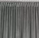 Homede Užuolaidos 200 &times; 225 cm i&scaron; aksomo tamsiai pilkos