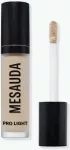 Mesauda Pro Light Highly Moisturizing Fluid Maskuoklis drėkinamasis skystas maskuoklis, atspalvis: C10, 4 ml