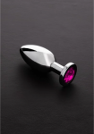 Steel By Shots Sinner Gear Stainless Steel Jewel Plug Medium - Elegant Gemstone Accent
