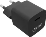 InLine&reg; USB įkroviklis, vienas USB-C, maitinimo tiekimas, PPS, 33 W, juodas