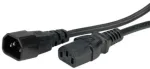 Value Monitoriaus maitinimo kabelis 0,5 m, 0,5 m, C14 jungtis, C13 jungtis, 250 V, 10 A