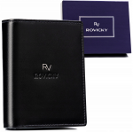 Odinė piniginė RFID ROVICKY RV-7680277-BCA