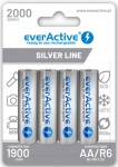 AA / R6 Ni-MH akumuliatoriai &bdquo;everActive&ldquo; 2000mAh &bdquo;Sidabrinis Line&ldquo; (4 vnt. dėžutė)