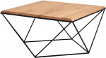 Customform Kavos staliukas, MEMO WOOD, 100x100 cm, Juodas