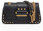 Guess, Greta, Polyurethane, Textile Crossbody Bag, Juodas, hwvb81 29210, 16 x 29 x 5.3 cm, For Women