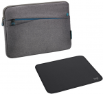 Pedea "Fashion" 12,9", grau + Logitech Maus Pad Studio Series [bis 32,8cm]