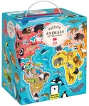 Lavinamoji dėlionė BANANAPANDA Puzzlove Animals Around the World 4+
