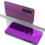 Hurtel dėklas telefonui skaidrus View Samsung Galaxy S25 Cover su Flip - dėklas telefonui rožinės spalvos