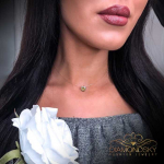 Diamond Sky Jewelry Nematomas karoliai (Golden Shadow) moterims DiamondSky su Swarovski kristalais