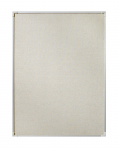 Lintex Boarder Skelbimų lenta su aliuminio rėmu ir lininiu audiniu, 60x90 cm