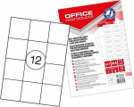 Office Products Etiketės Office Products A4 63,5x72 mm baltos (100)