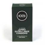 EXS Jumbo 12-Pack Wide Fit Latex Condoms 69mm Pre-Lubricated