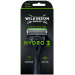 Wilkinson Sword Hydro 3 Juodas Edition razor + 1 head barzdos priežiūra Vyrams