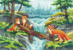 Andriana Beldizart Siuvinėjimo kryželiu rinkinys Foxes SANA-07