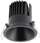12W LED įleidžiamas &scaron;viestuvas XSPA, matinės juodos sp., 3000K, dimeriuojamas