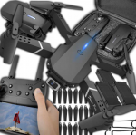 Dronas su 2 kameromis &ndash; WiFi, valdomas pulteliu, su dėklu, Happy people An 26/25