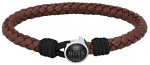 Hugo Boss Madinga juoda odinė apyrankė &bdquo;Classic 1580467&ldquo;