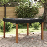 Stalo uždengimas Paprastas Juoda 142 x 142 x 15 cm audinys