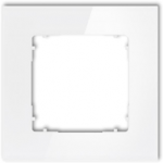 Karlik Elektrotechnik 0-0-IRSK-1 ICON Universalus vienas kvadratinis rėmas - stiklo efektas (rėmas: baltas dugnas: baltas) 0-0-IRSK-1