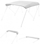 Vevor Valčių biminų uždangalas 96"L x (97"-103")W &scaron;viesiai pilkas