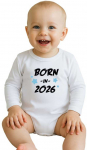 Children s printed body New Baby BORN IN 2026 mėlynas, 74 (6-9m)